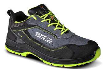 Zapatillas de Seguridad SPARCO Practice S1P - Negro y azul eléctrico