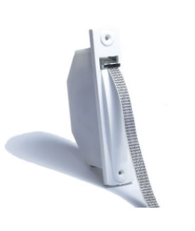 Recogedor compacto de persianas de 14mm. en color blanco con pintas